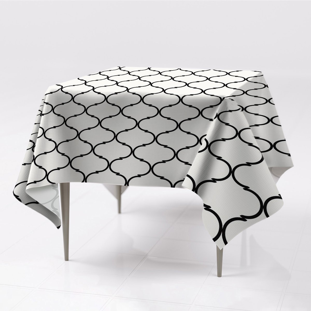 Gładkie obrusy do ogrodu Marokański wzór 150x150, Fabricsy