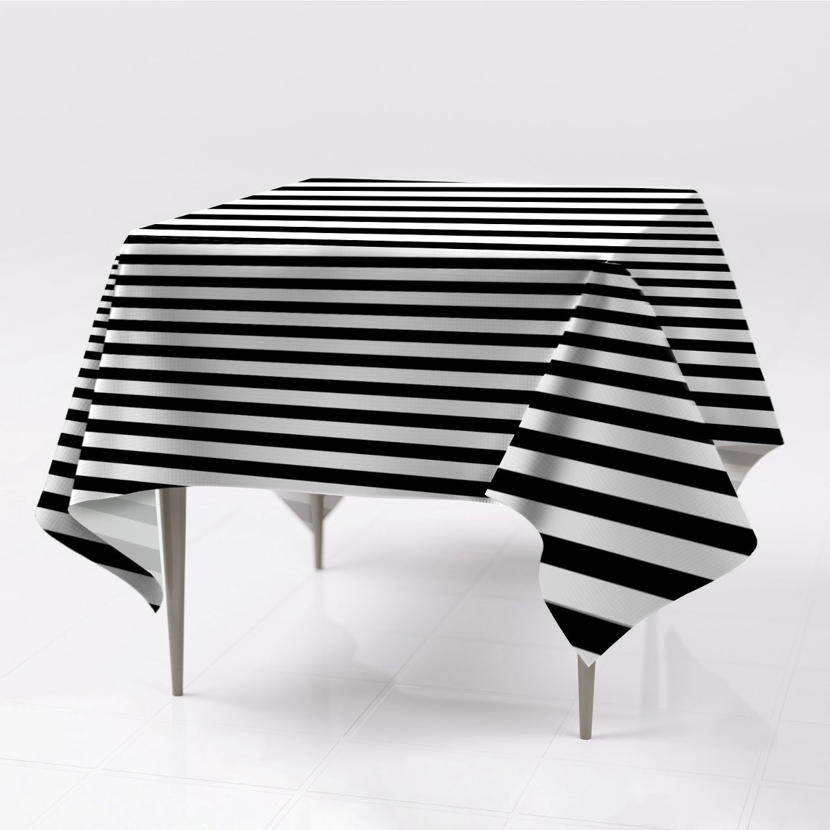 Nadruk obrusy na stół gładkie Poziome linie wzór, Fabricsy, 150x150 cm