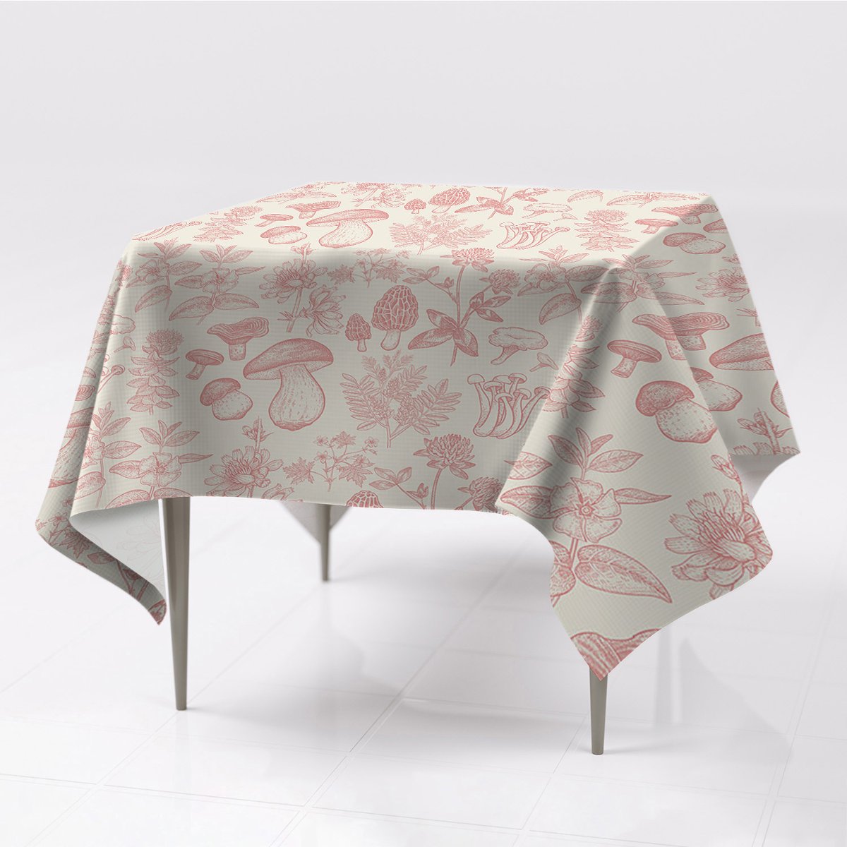 Różne kolory obrus do salonu Skarby lasu dekoracja, Fabricsy, 150x150 cm