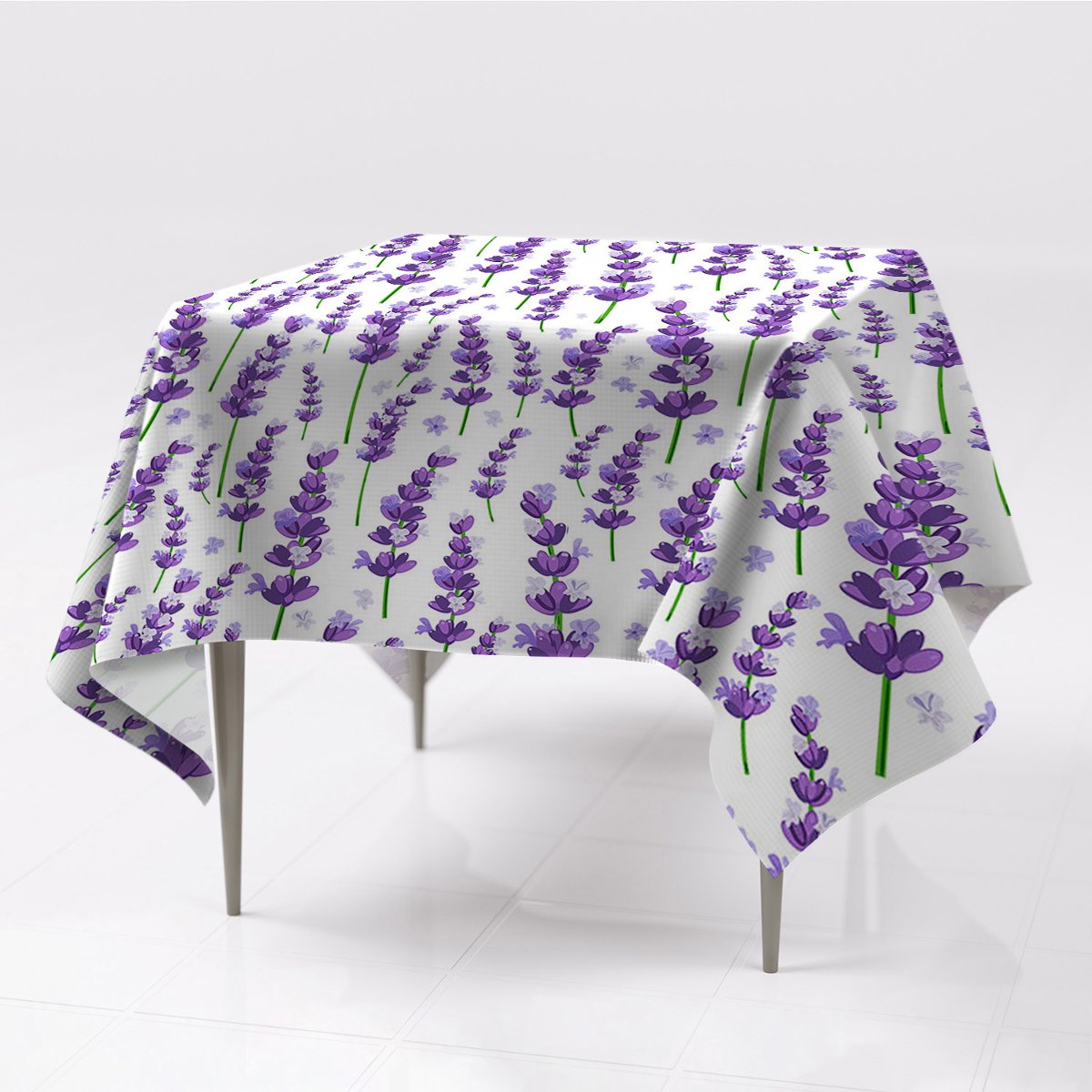 Nowoczesny różne obrusy kolory Lawenda ekologiczny, Fabricsy, 150x150 cm