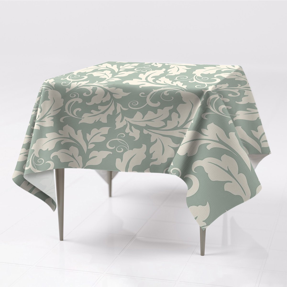 Delikatny obrusy na stół gładkie Tapeta retro eco, Fabricsy, 150x150 cm