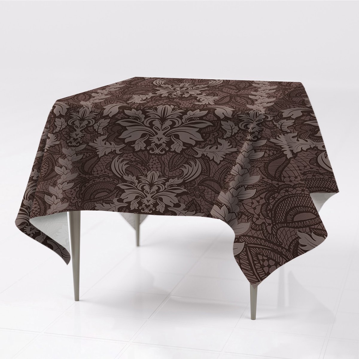 Gładkie obrusy nadruk Wzór styl damask ekologiczny, Fabricsy