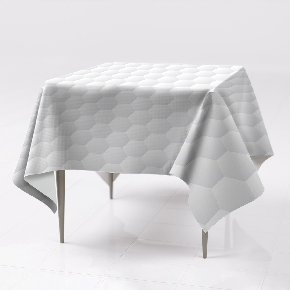 Grafika gładkie obrusy na stół Plaster miodu eco, Fabricsy, 150x150 cm
