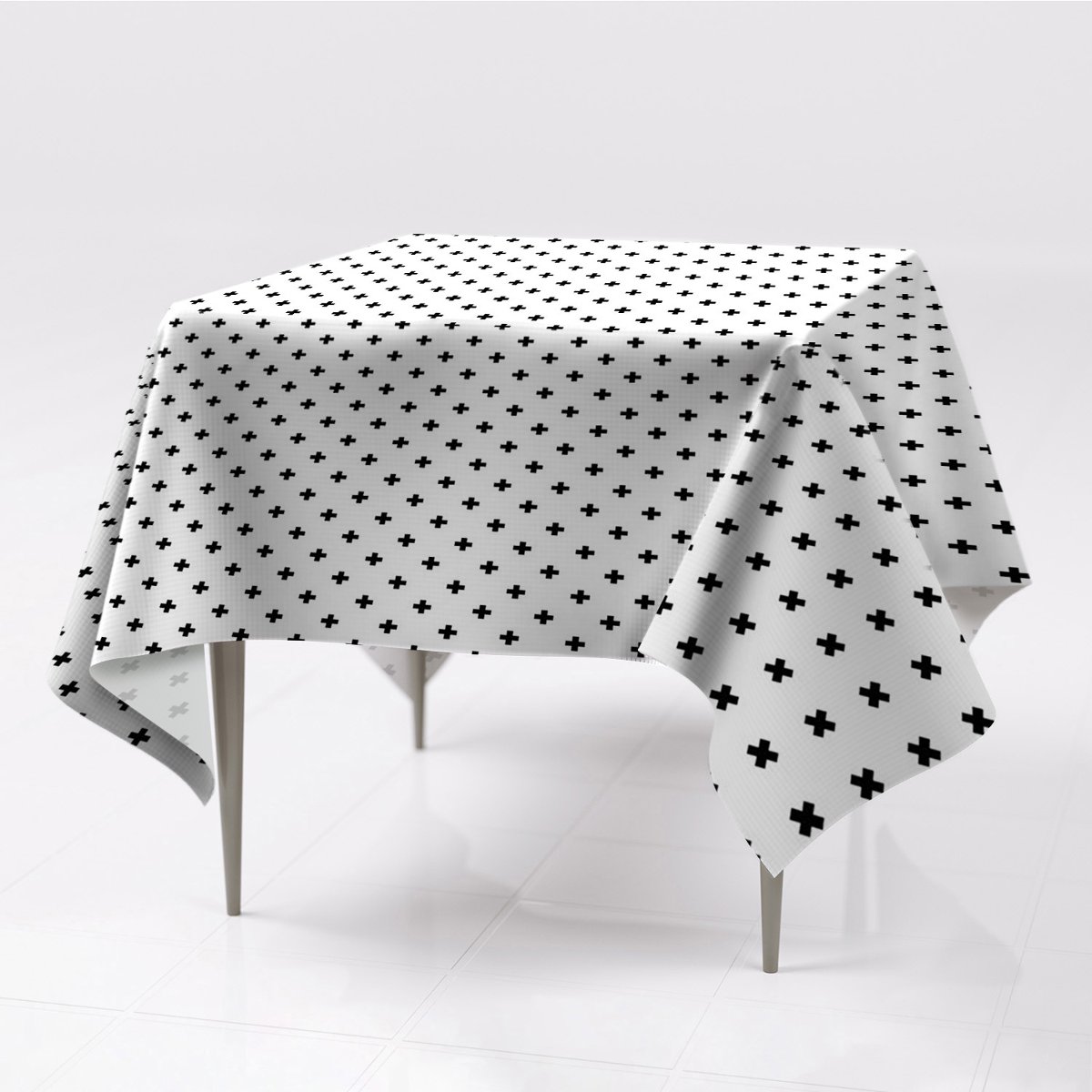 Różne obrusy na stół wzory Monochromatyczne plusy, Fabricsy