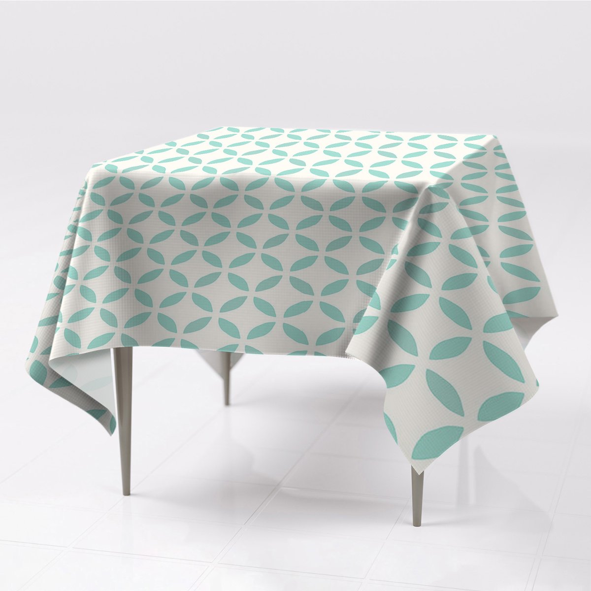 Kolorowe gładkie obrusy 150x150 Symetryczny wzór, Fabricsy, 150x150 cm