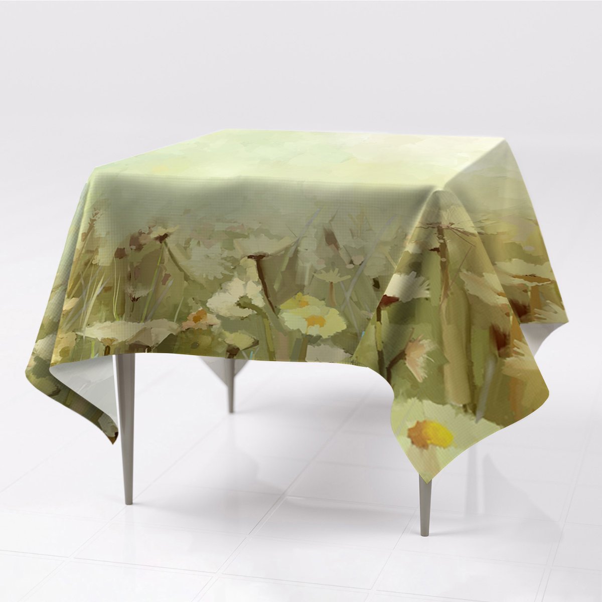 Nadruk obrusy na stół Polne kwiaty nadruk 150x150, Fabricsy