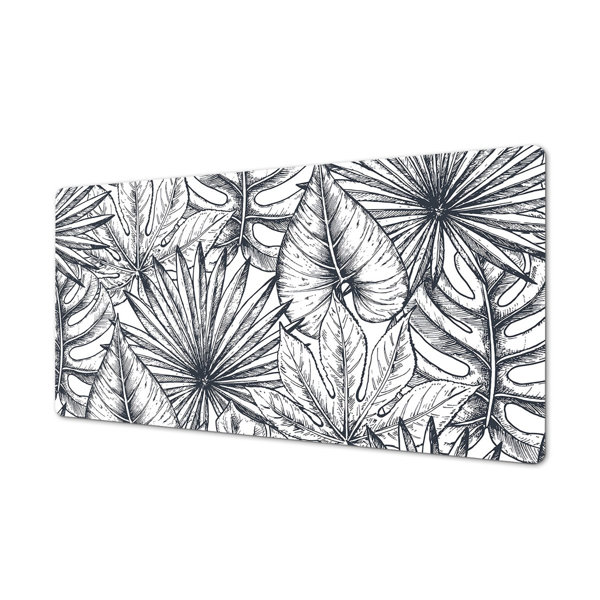 Winylowa podkładka 100x50 Kontury liści roślinność, ArtprintCave