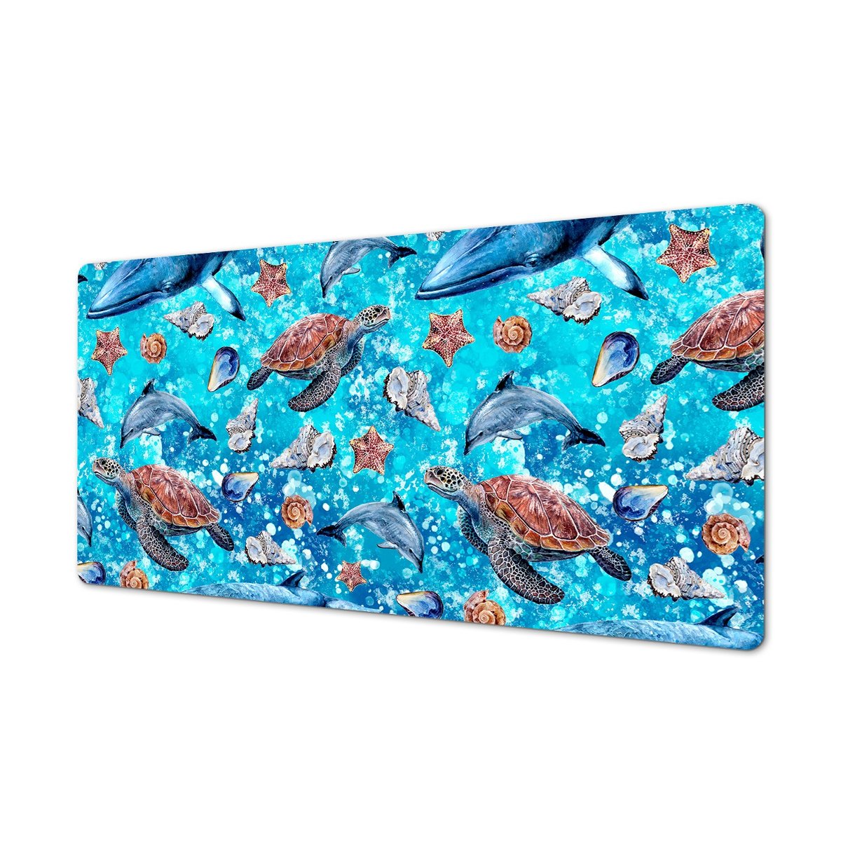 Trwała mata winyl do wnętrz Delfiny żółwie muszle, ArtprintCave