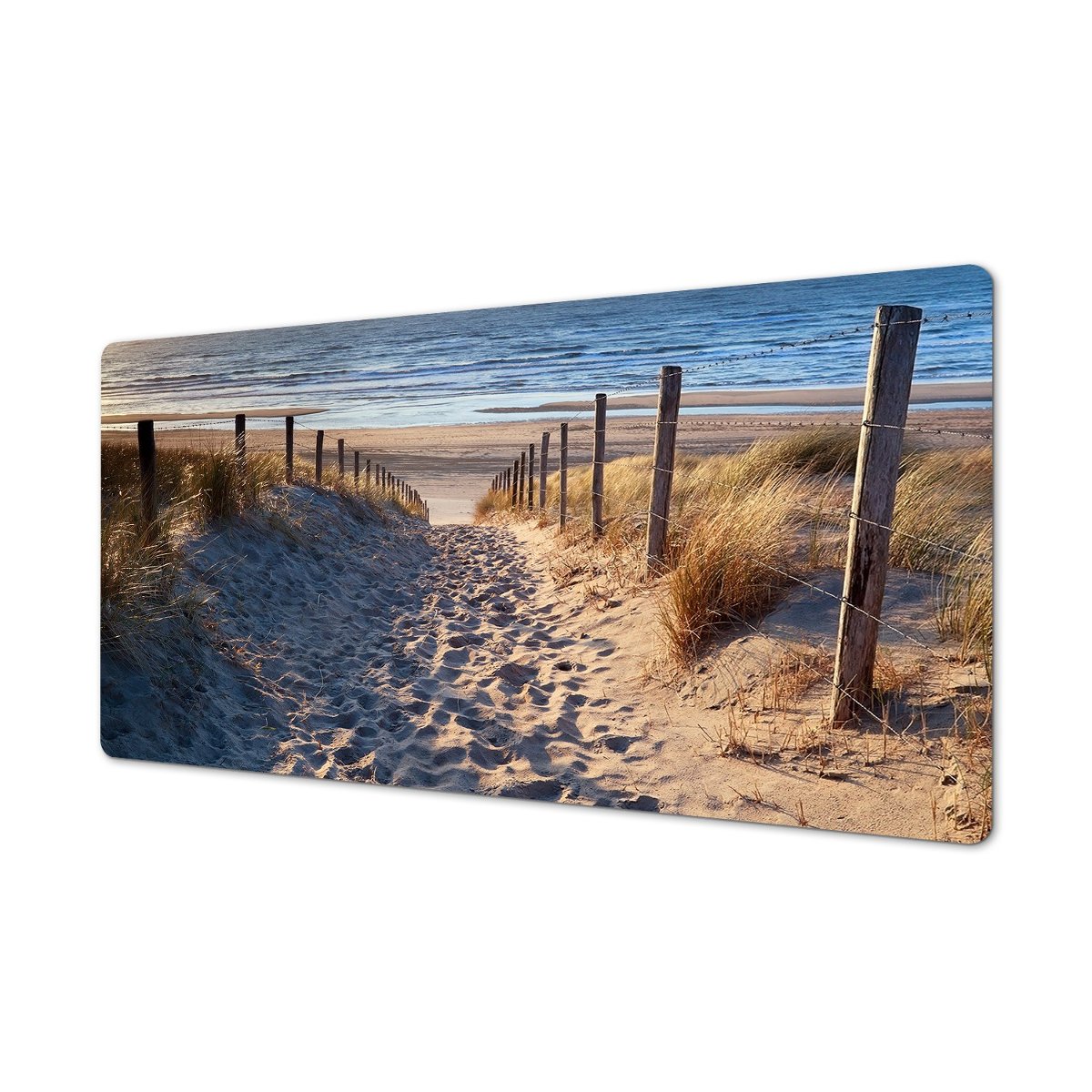 Kolorowa mata na biurko winyl Letnia ścieżka plaża, ArtprintCave