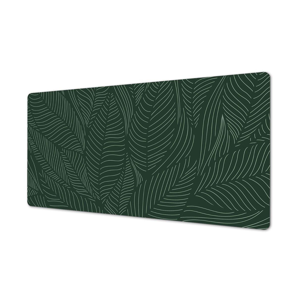 Nadruk winylowa mata na wymiar Liście linie zieleń, ArtprintCave