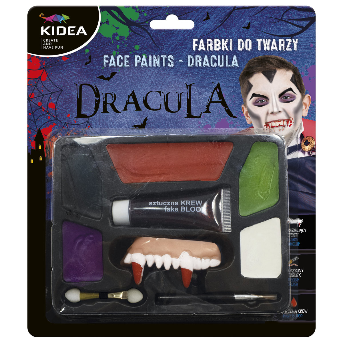 KIDEA Farbki do twarzy zestaw Dracula Kidea FDTZDKA_20211003172719