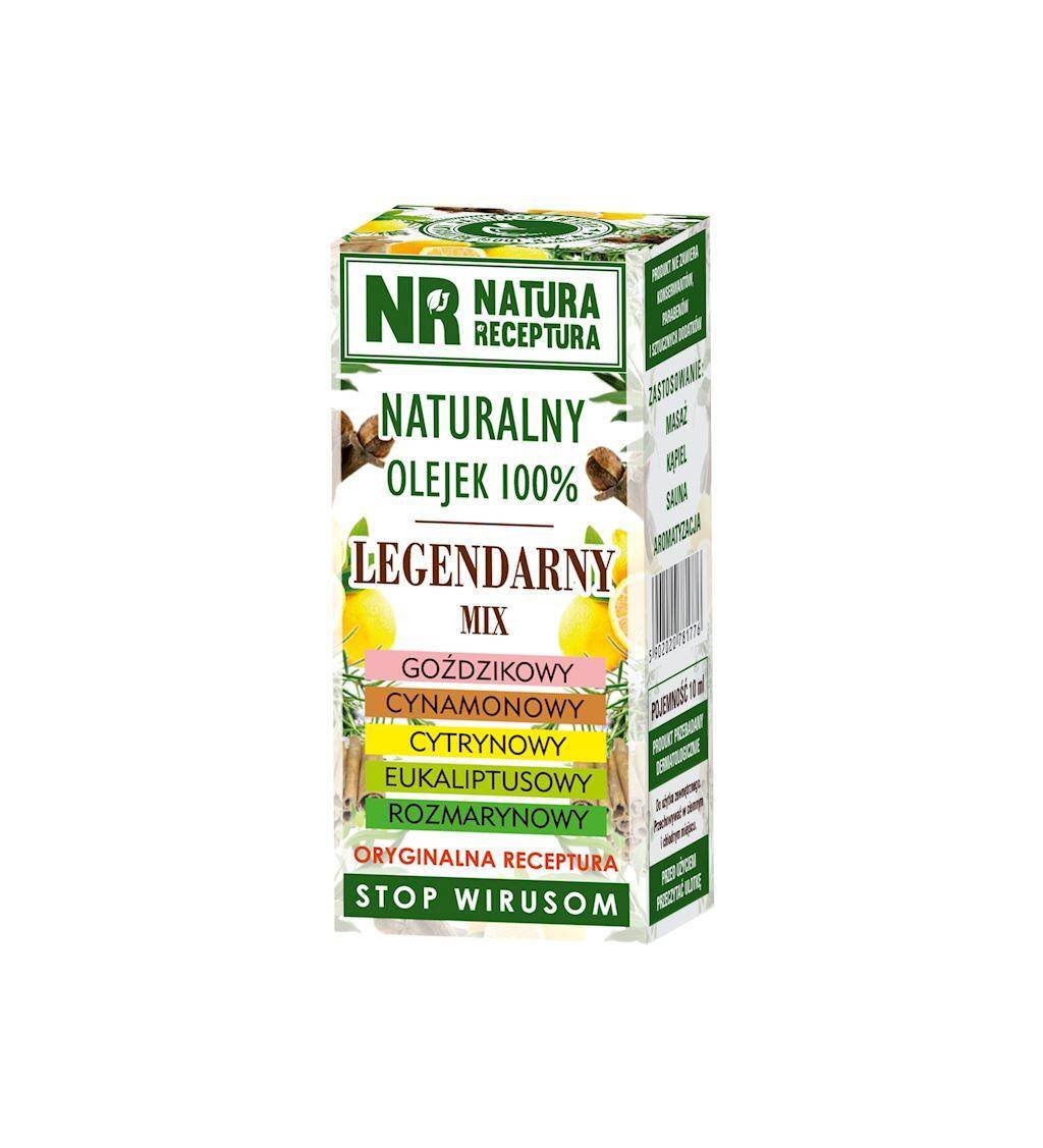 Natura Receptura Olejek naturalny 100% - Legendarny Mix - stop wirusom 10 ml