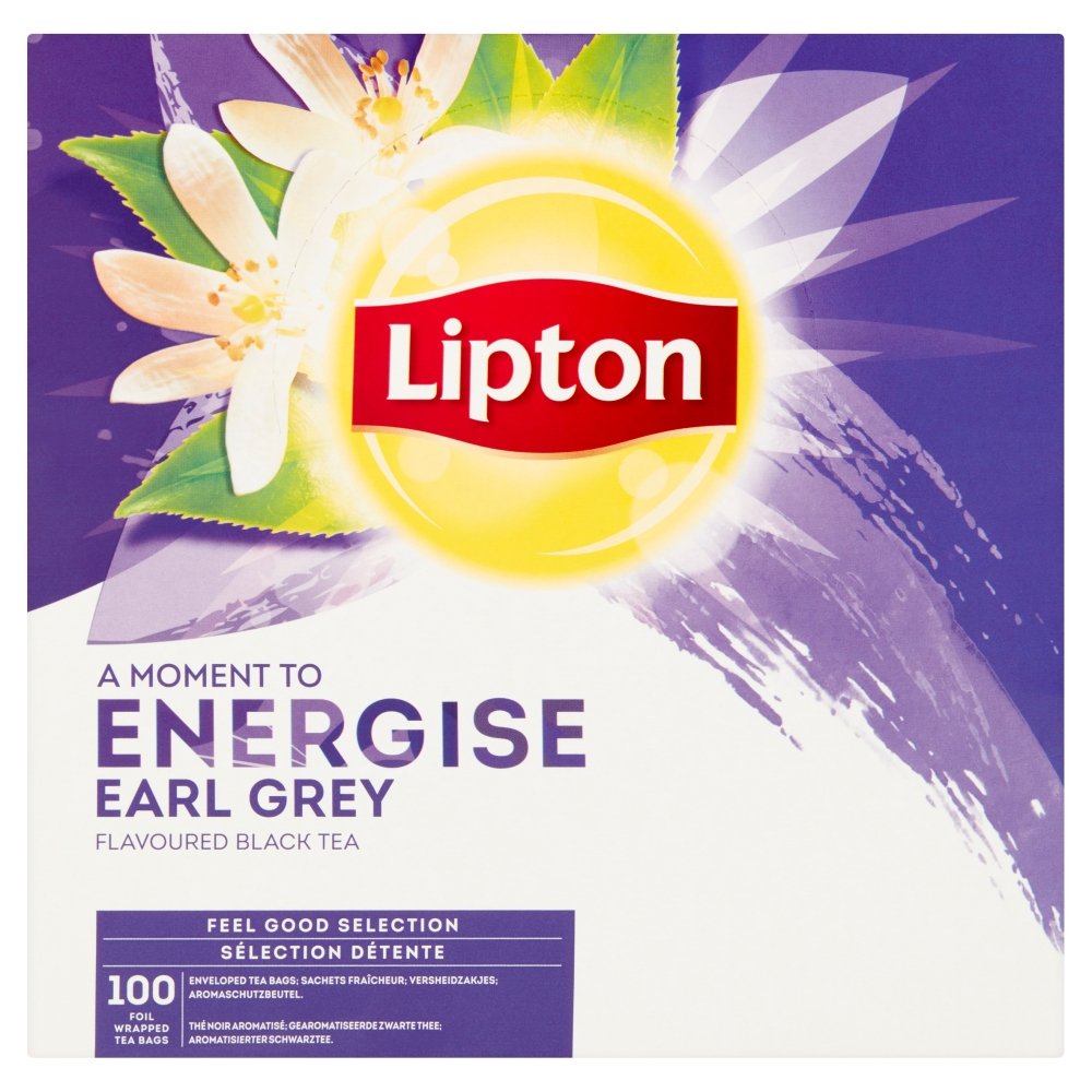Lipton, herbata czarna Earl Grey, 100 saszetek