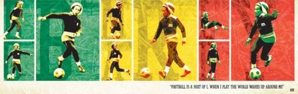 Pyramid Posters Bob Marley (football) - plakat MCPP60009