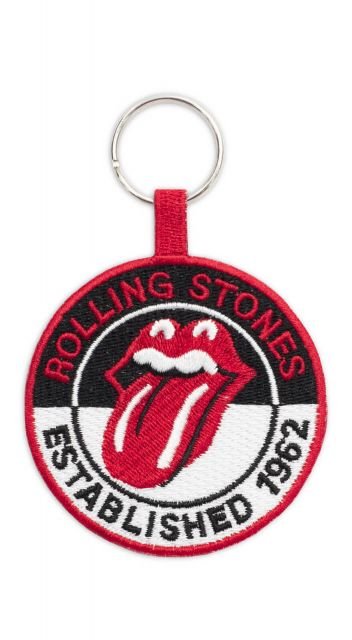 Brelok tkany Rolling Stones Est. 1962 Oryginalne breloki do kluczy