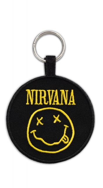 Nirvana Smiley - tkany brelok 4,5x6 cm