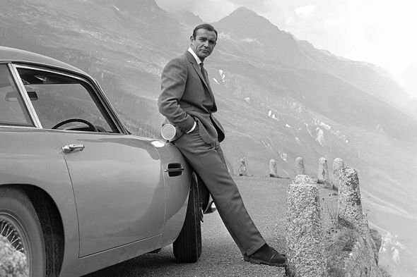 James Bond Connery Aston Martin - plakat 91,5x61 cm