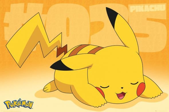 Pokemon Pikachu Asleep - plakat 91,5x61 cm