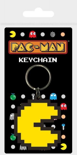 Pac-Man Gumowy brelok, zamek błyskawiczny lub zawieszka do plecaka (Pixel Design) - oficjalny towar, multi, Jeden rozmiar, Klasyczny