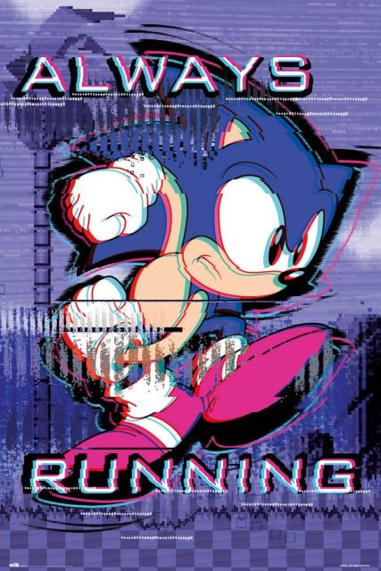 Sonic Always Running - plakat 61x91,5 cm