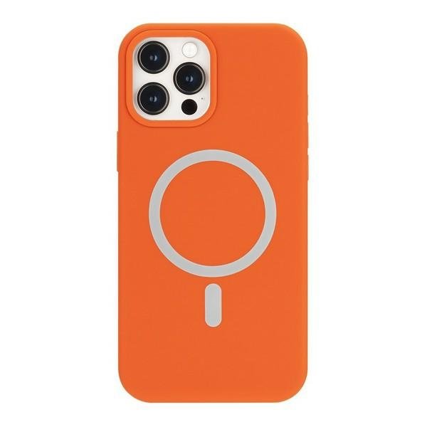 Zdjęcia - Etui Mercury MagSafe Silicone iPhone 12 Pro Max 6.7" pomarańczowy/orange 