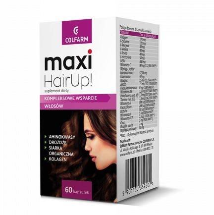 ZAKŁADY FARM. COLFARM ZAKŁADY FARM COLFARM Maxi Hair Up 60 kapsułek