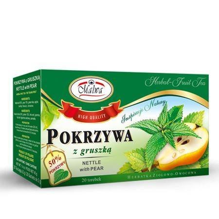 MALWA Herbata Pokrzywa + gruszka 20*2g MALWA 34MALHERPO