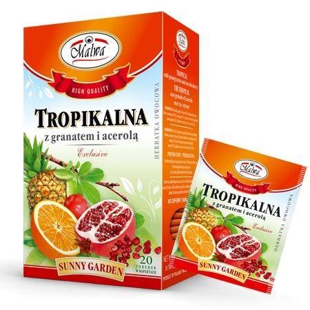 MALWA Herbata tropikalna + granat + acerola 20*2g MALWA 34MALHERTG