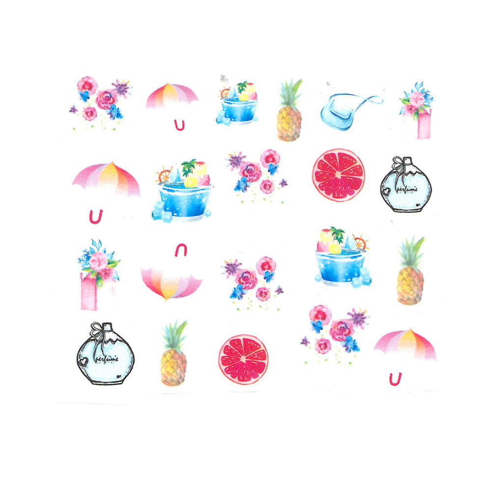 Allepaznokcie Naklejki wodne do paznokci Nr BN 1693