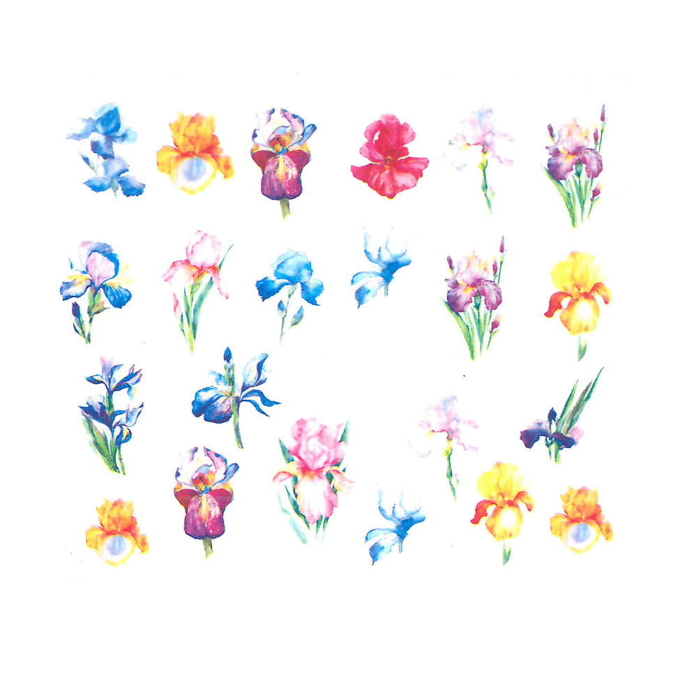 Allepaznokcie Naklejki wodne do paznokci Nr BN 1765