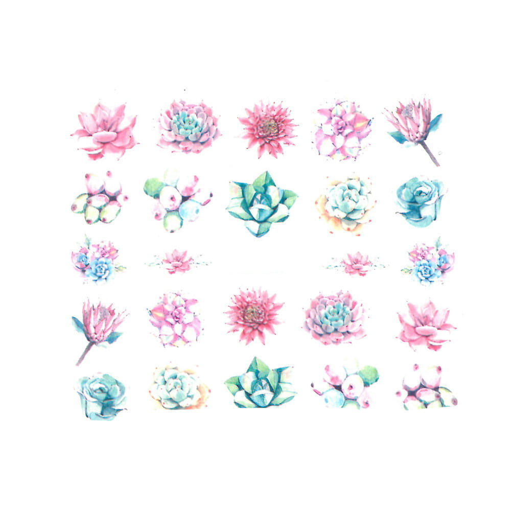 Allepaznokcie Naklejki wodne do paznokci Nr BN 1784