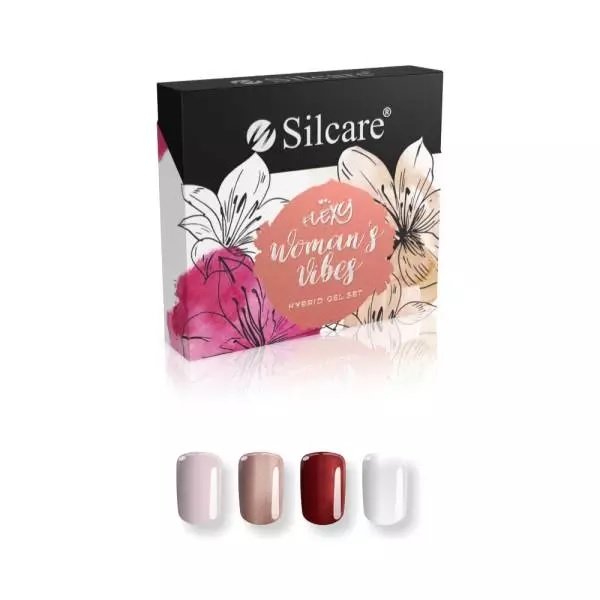 Silcare Flexy Woman's Vibes Hybrid Gel zestaw do stylizacji paznokci 4x4.5g