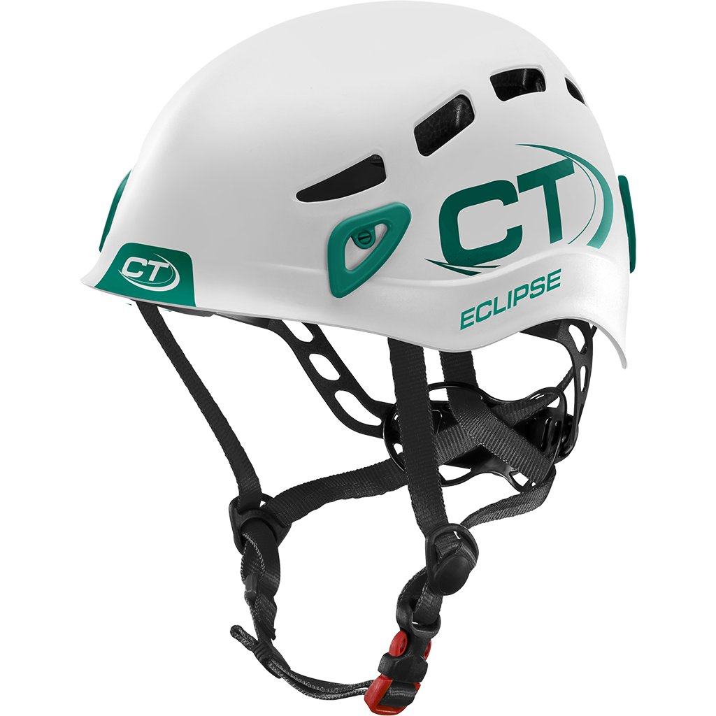 Climbing Technology Eclipse Padding, biały/zielony 2021 Kaski wspinaczkowe 6X95907AAG0CTST