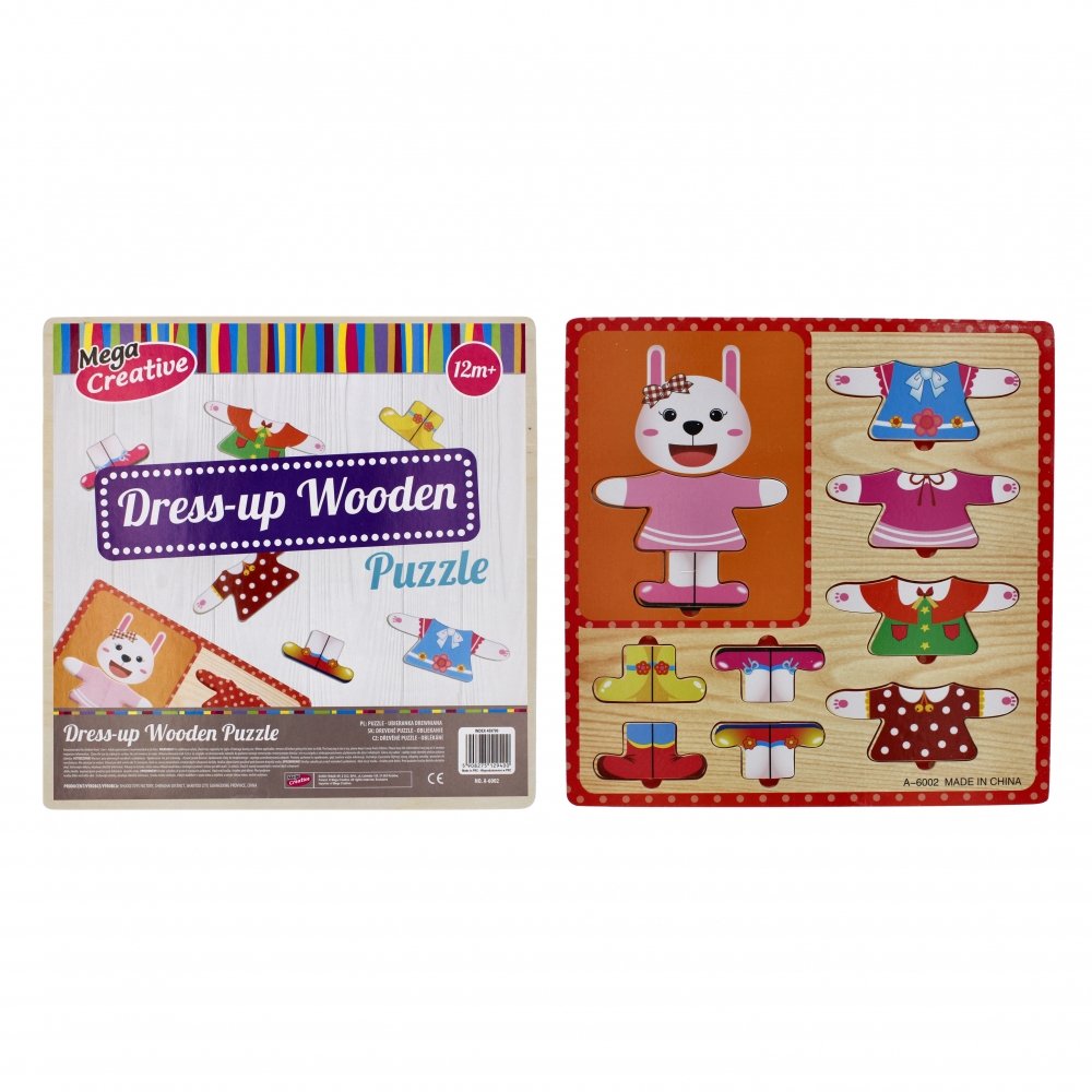 Mega Creative Układanka drewniana Ubieranka 10 elementów Wood -