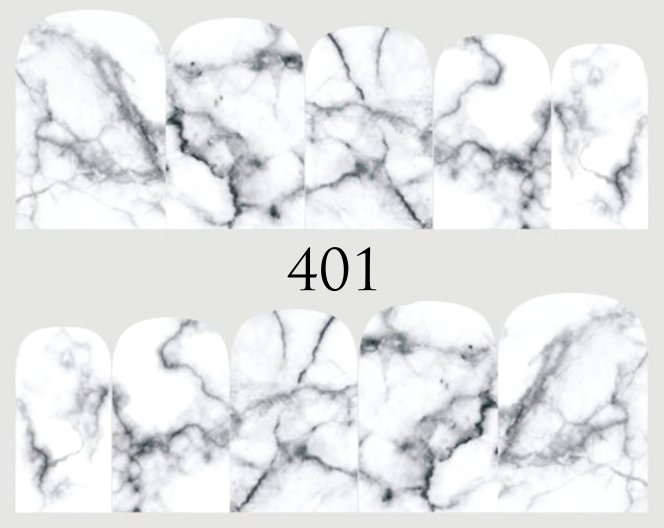 Naklejki wodne na paznokcie - nr 401