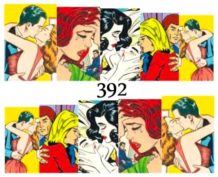 Naklejki wodne na paznokcie - nr 392