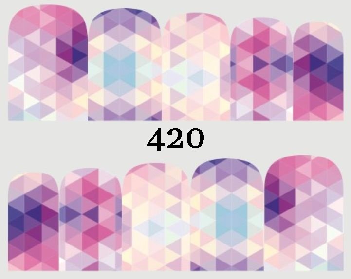 Naklejki wodne na paznokcie - nr 420