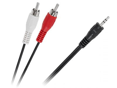 LP KPO2747-1,2 Kabel jack 3,5 - 2 x rca 1,2m LEC-KPO2747-1,2