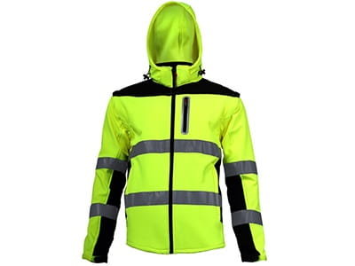 LAHTI PRO Kurtka robocza Softshell ostrzegawczy z odpinanymi rękawami roz L L4091903 LPL4091903