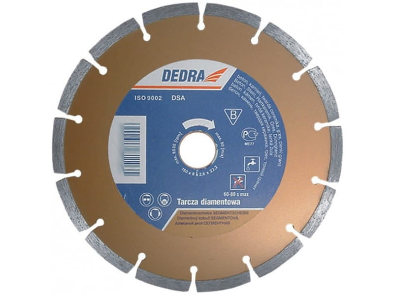 DEDRA Tarcza segmentowa diamentowa do cięcia 230mm 22,2mm H1109