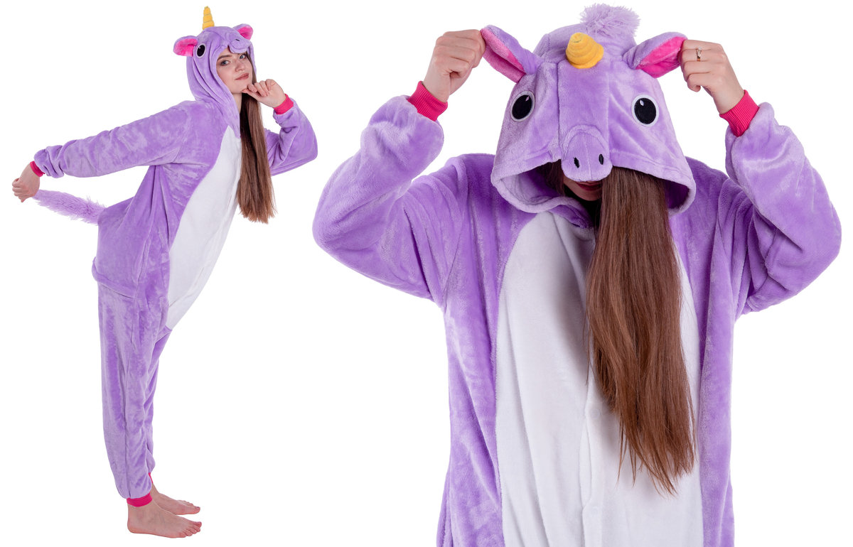 Jednorożec Piżama Dzieci Kigurumi Onesie 122