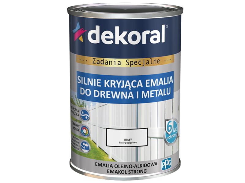 Dekoral EMAKOL STRONG BIAŁY MATOWY 0,9 L