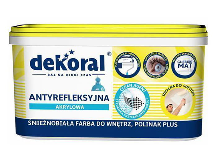 Dekoral Polinak Plus Farba Akrylowa Biała 1 L.