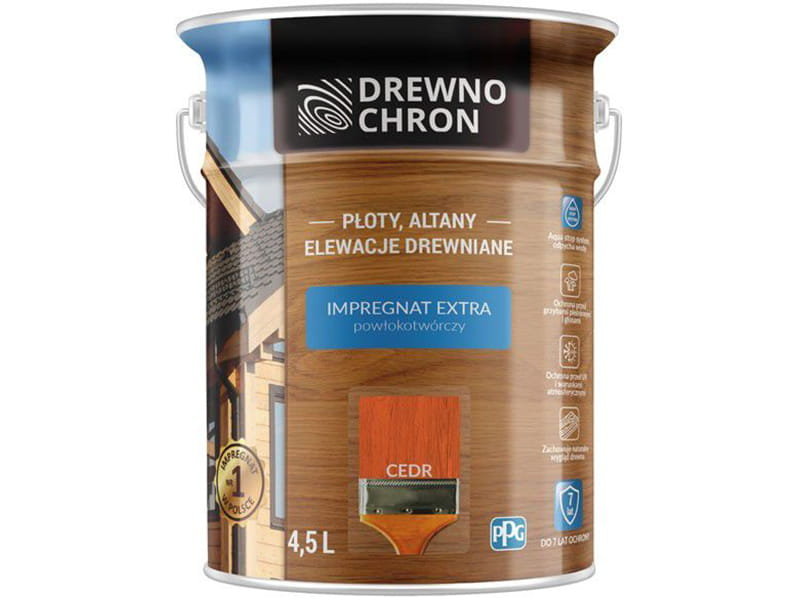 Drewnochron Impregnat do drewna EXTRA 4,5 l