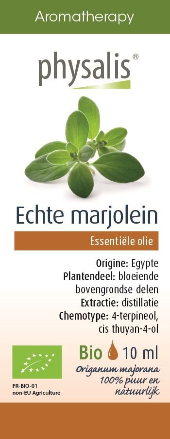 PHYSALIS (olejki eteryczne, soki) OLEJEK ETERYCZNY MAJERANEK (MARJOLAINE) BIO 10 ml - PHYSALIS