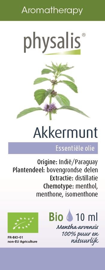 PHYSALIS (olejki eteryczne, soki) OLEJEK ETERYCZNY MIĘTA POLNA (AKKERMUNT) BIO 10 ml