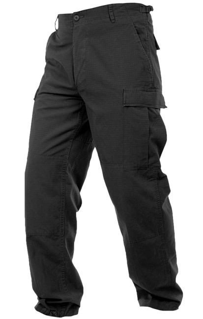 Mil-Tec Spodnie BDU Rip-Stop Czarne - M