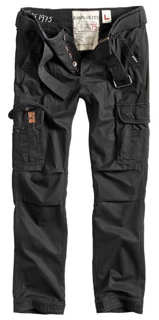 Surplus Spodnie Premium Slim Czarne - XL