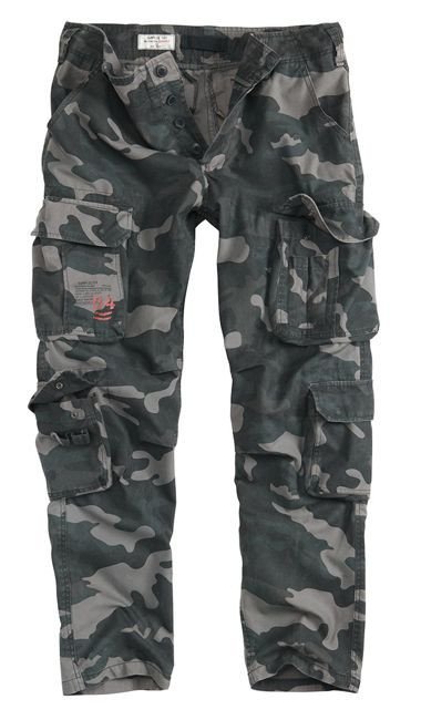 Surplus Spodnie Airborne Slim Black Camo - XL
