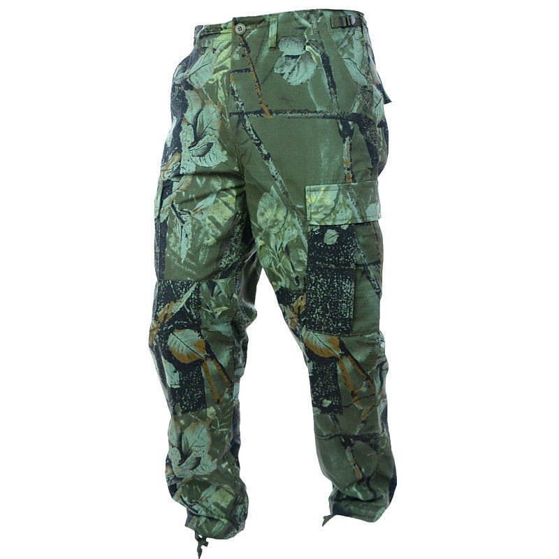 MFH Spodnie Myśliwskie Hunter-Oliv Leśne Camo - M